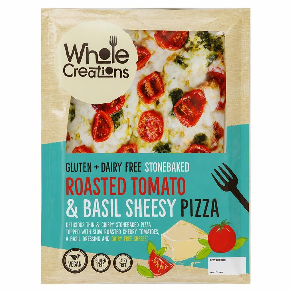 Whole Creations Dairy & Gluten Free Roasted Tomato & Basil Sheesy Pizza 275g