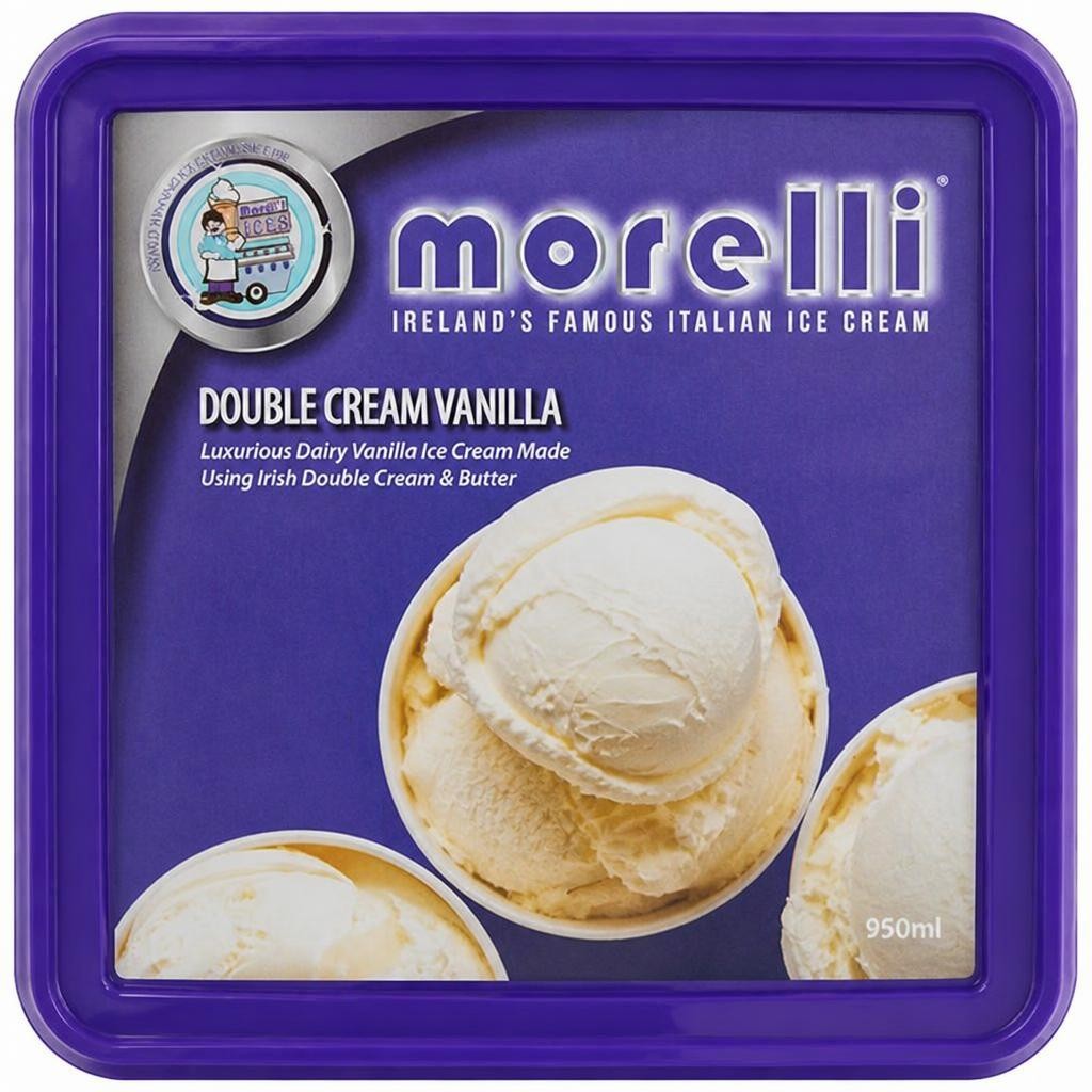 Morelli Double Cream Vanilla Ice Cream 950ml
