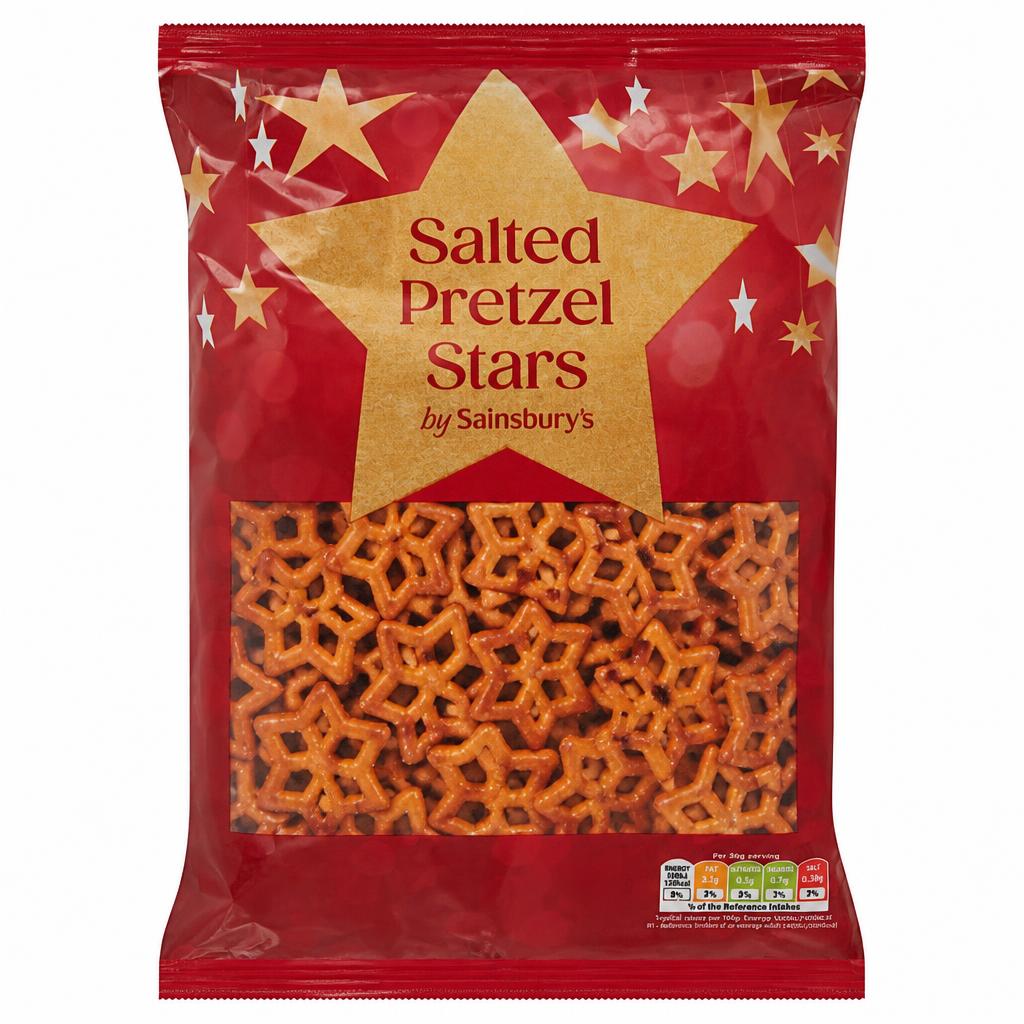 Sainsbury's Salted Pretzel Stars 300g