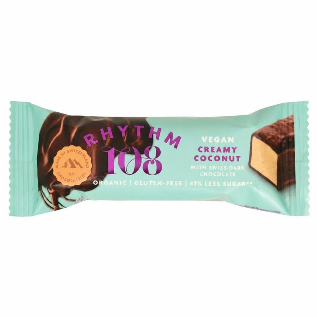 Rhythm 108 Creamy Coconut with Swiss Dark Chocolate 33g