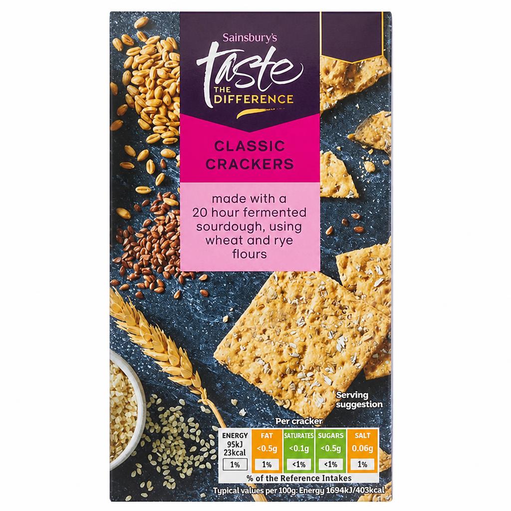Sainsbury's Classic Crackers, Taste the Difference 100g