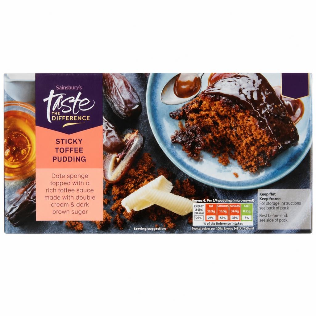 Sainsbury's Sticky Toffee Pudding, Taste the Difference 400g