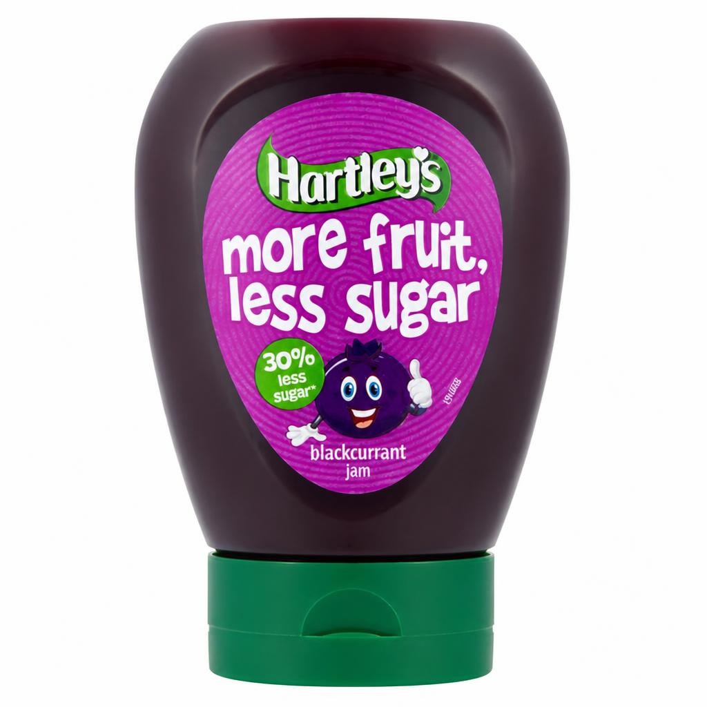 Hartley's More Fruit Less Sugar Blackcurrant Jam 320g