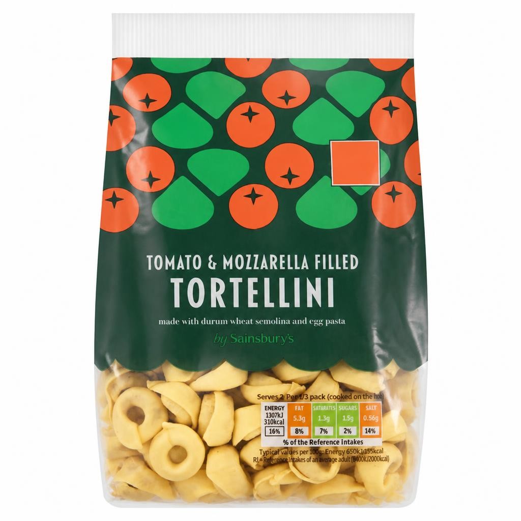 Sainsbury's Tomato & Mozzarella Filled Tortellini 250g