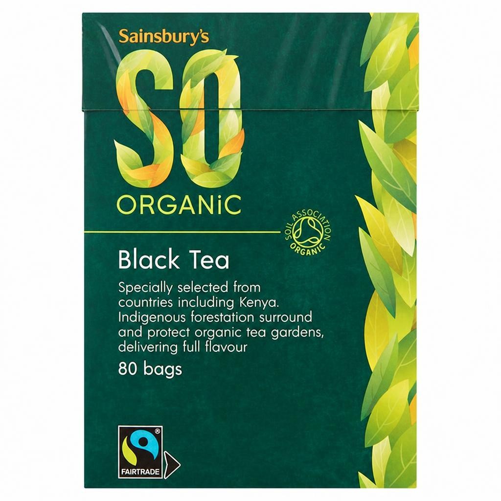 Sainsbury's Fairtrade Tea Bags, SO Organic x80 250g