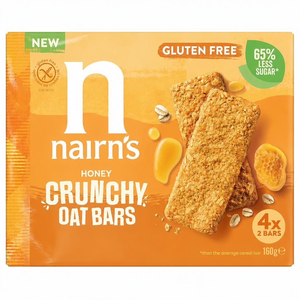 Nairn's Honey Crunchy Oat Bars x8 160g