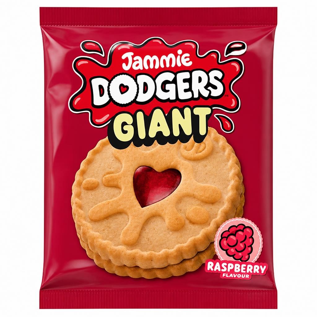 Jammie Dodgers 50g Giant Raspberry Flavour Biscuit