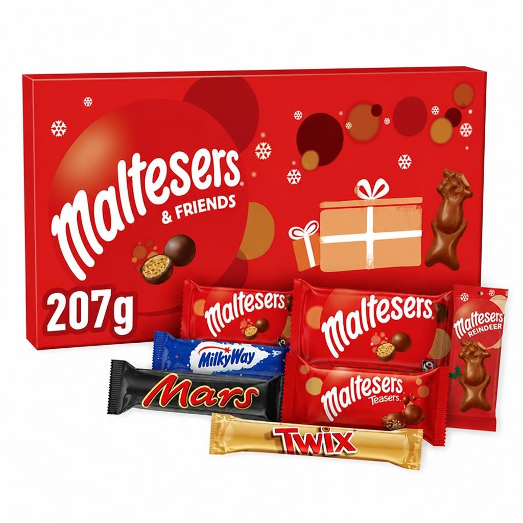 Maltesers & Friends Chocolate Large Christmas Selection Box 207g