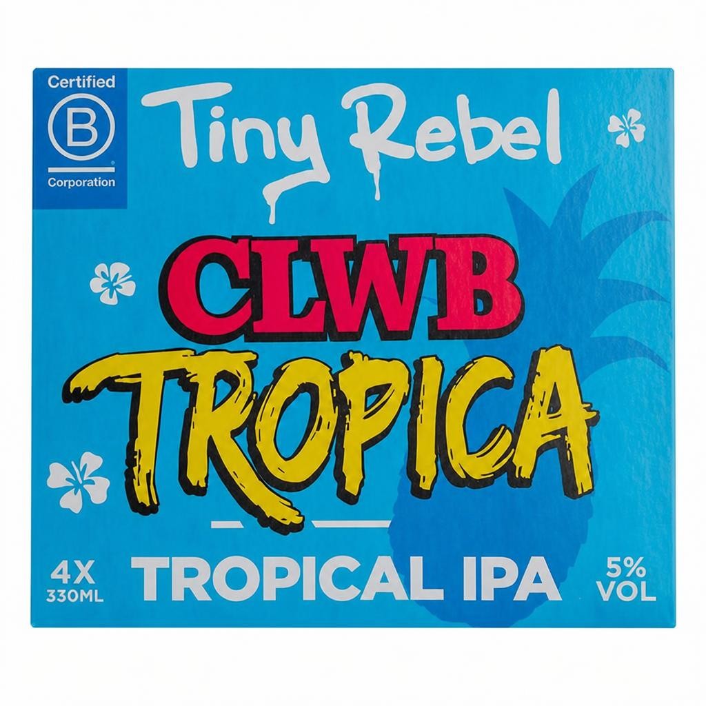 Tiny Rebel Clwb Tropica IPA Beer 4x330ml