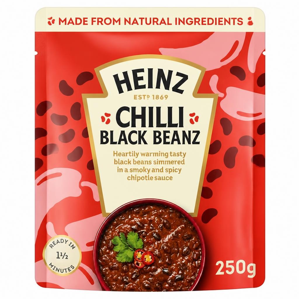 Heinz Chilli Black Beans Mexican Style 250g