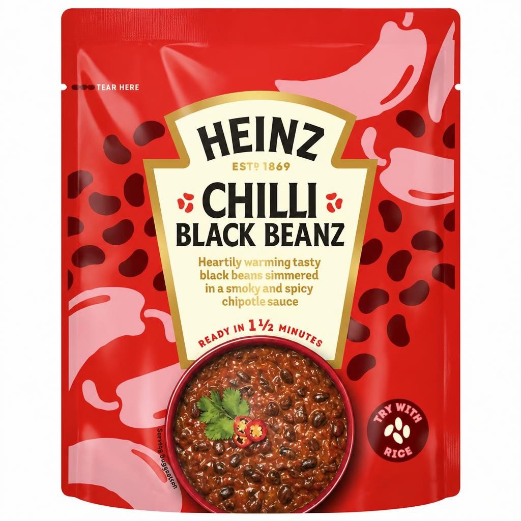 Heinz Chilli Black Beans Mexican Style 250g