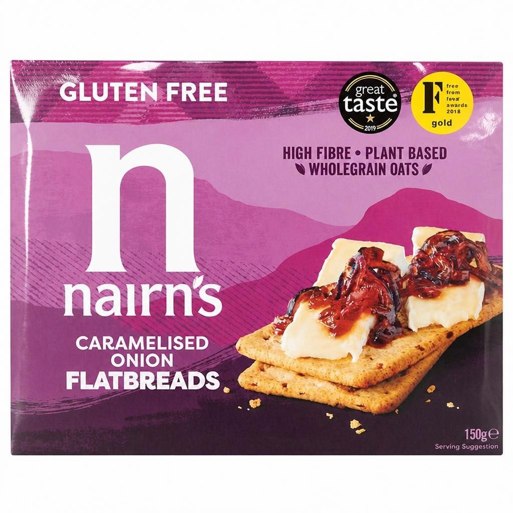 Nairn's Caramelised Onion Flatbreads 150g
