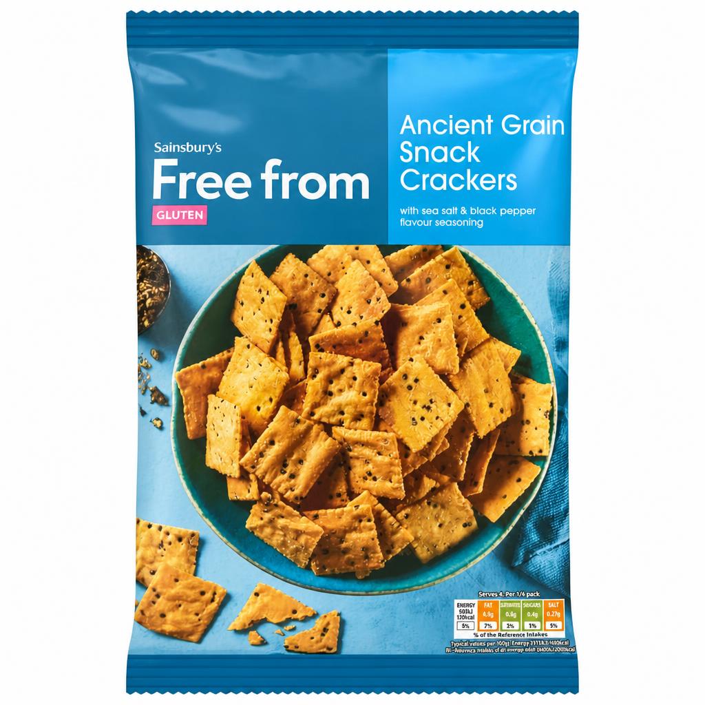 Sainsbury's Free From Ancient Grain Snack Crackers 100g