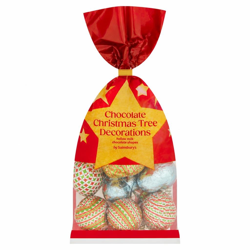 Sainsbury's Chocolate Christmas Tree Decorations 150g