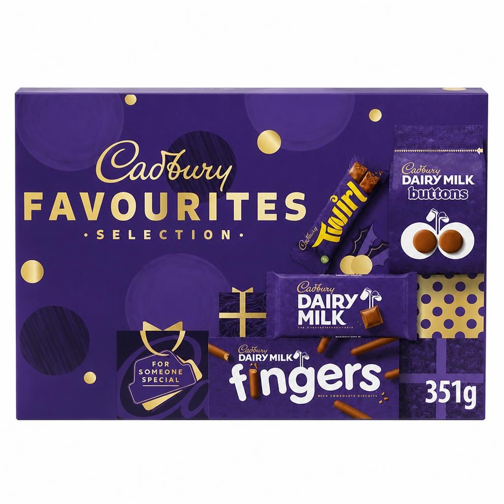 Cadbury Chocolate Favourites Christmas Selection Box 351g