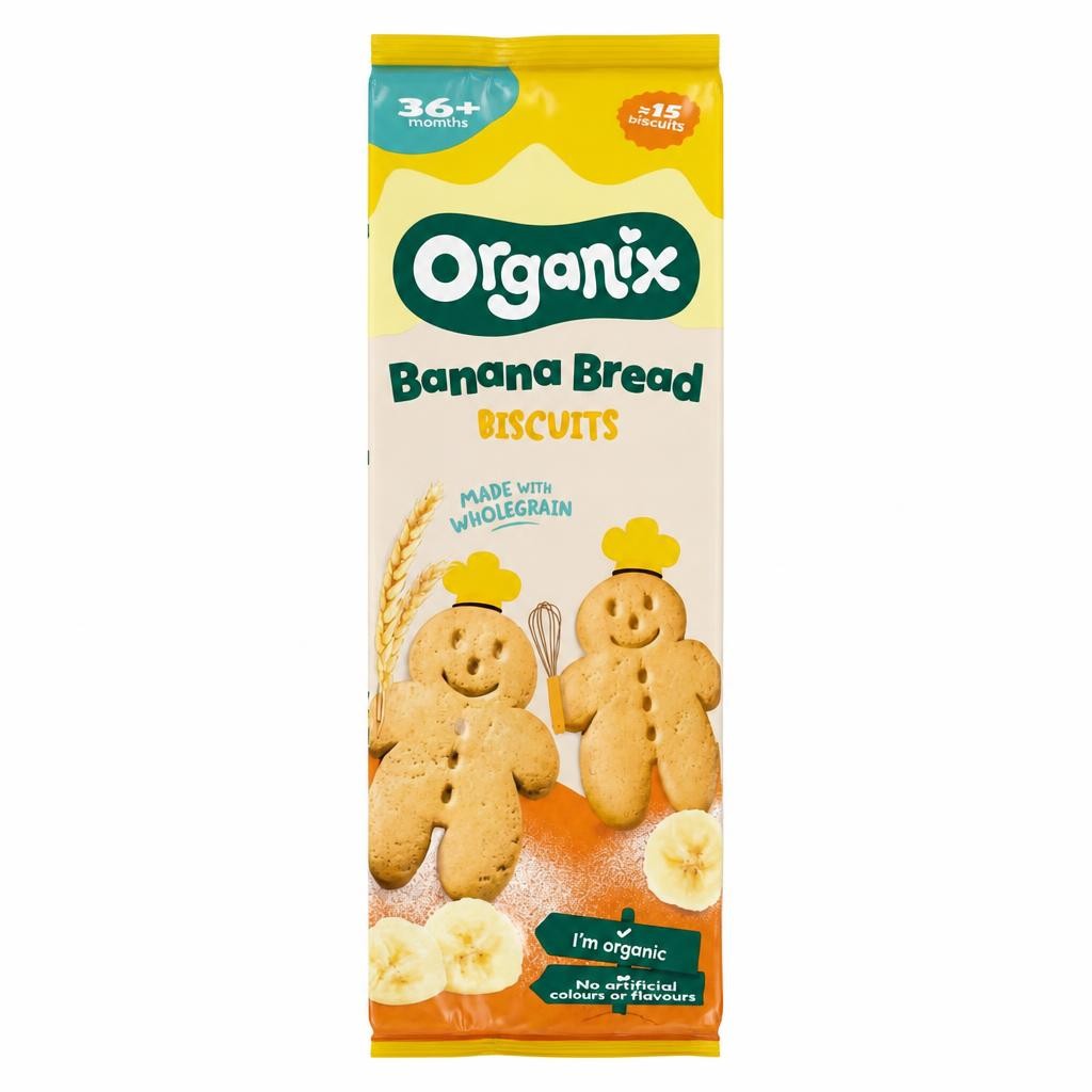 Organix Banana Bread Biscuits 12+ Months 135g