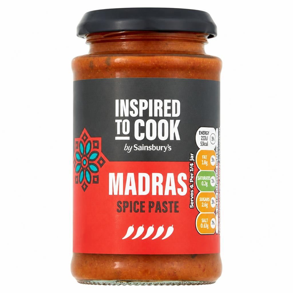Sainsbury's Hot Madras Curry Paste, Inspired to Cook 200g