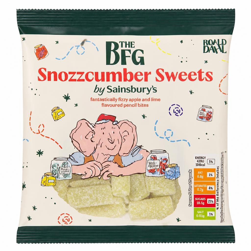 Sainsbury's the BFG Snozzcumber Sweets 130g