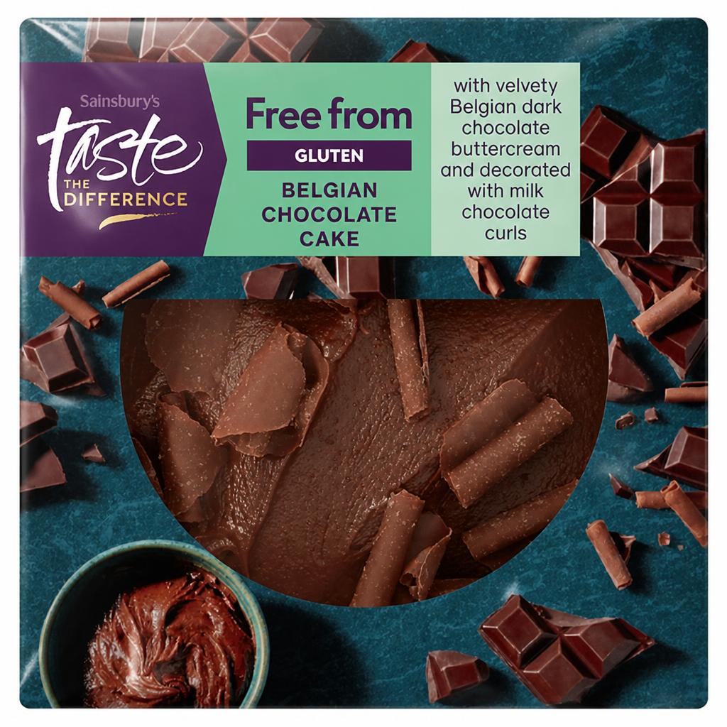 Sainsbury's Free From Chocolate Cake, Taste the Difference 396g