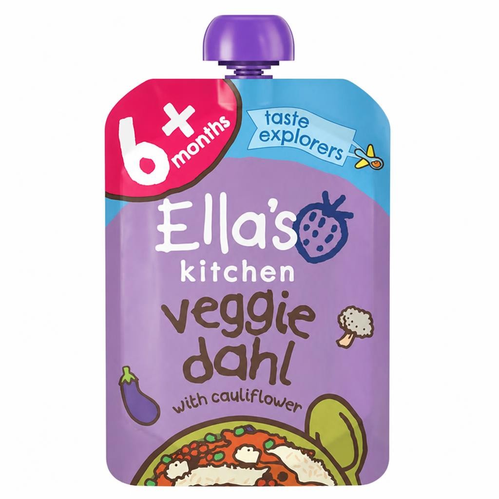 Ella's Kitchen Organic Veggie Dahl Baby Food Pouch 6+ Months 100g
