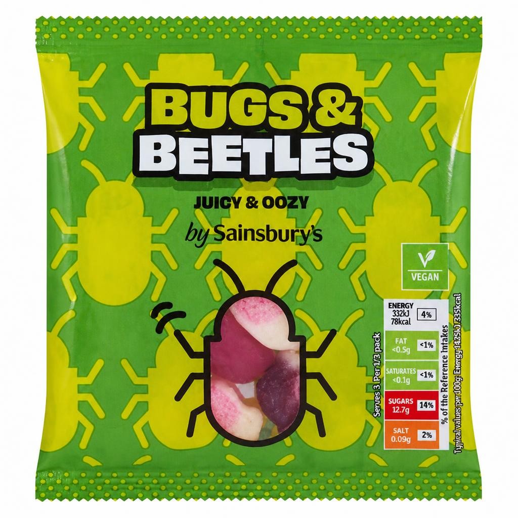 Sainsbury's Bugs & Beetles 70g
