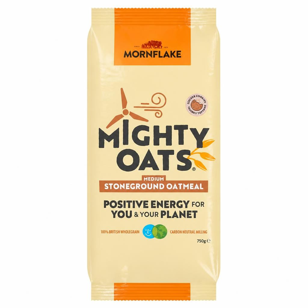 Mornflake Mighty Oats Stoneground Oatmeal 750g