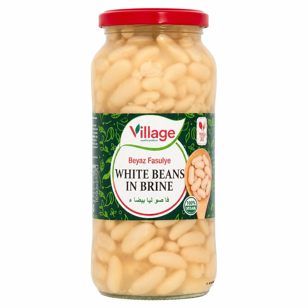 Village Quality Products White Beans in Brine 540g