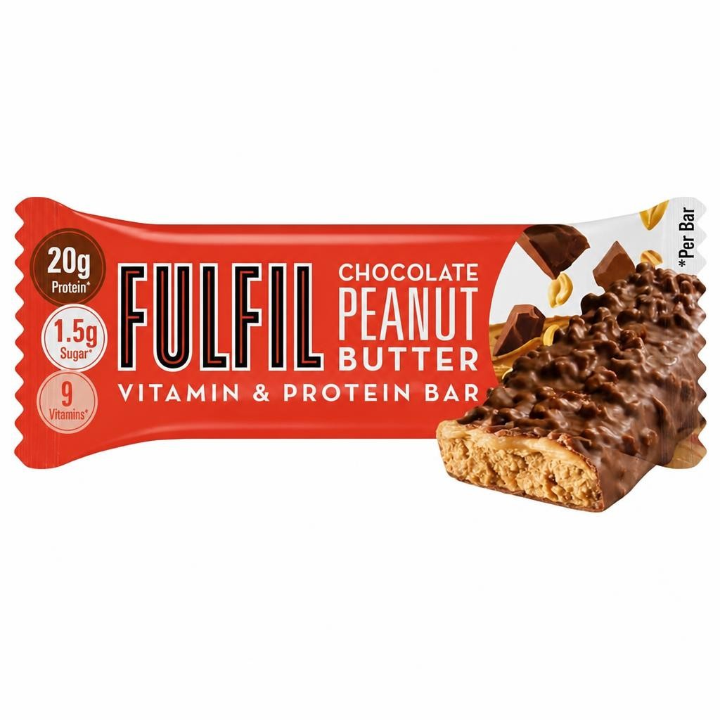 Fulfil Chocolate Peanut Butter Flavour Vitamin & Protein Bar 55g