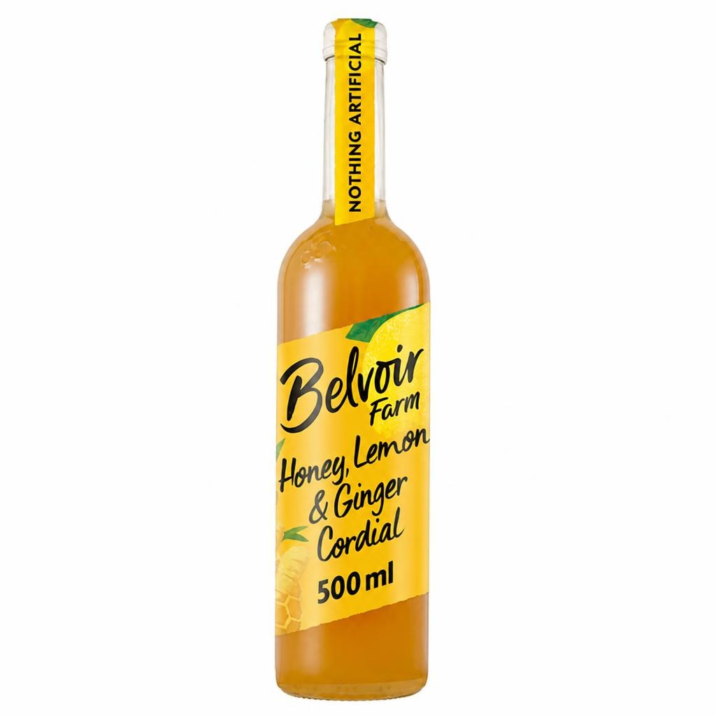 Belvoir Farm Honey, Lemon & Ginger Cordial 500ml