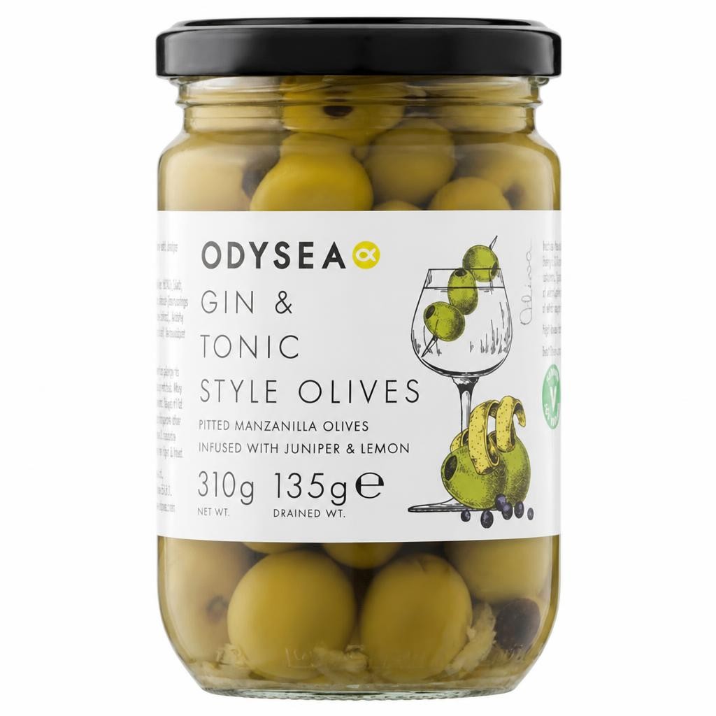 Odysea Gin & Tonic Style Olives 310g
