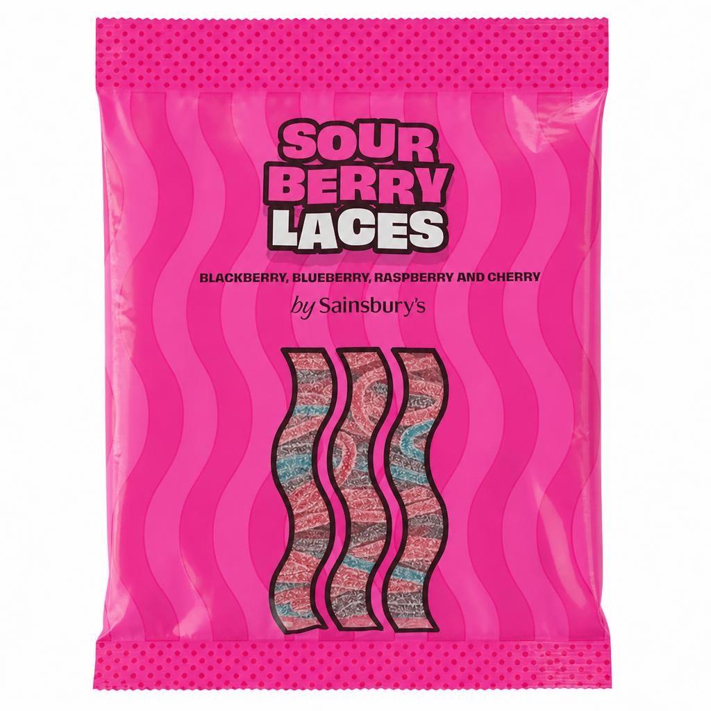 Sainsbury's Sour Berry Laces 180g