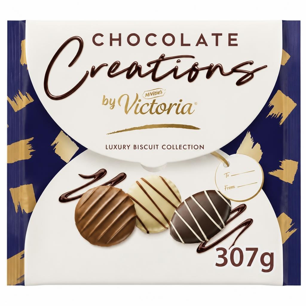 McVitie's Victoria Chocolate Creations Luxury Biscuits Collection Variety x8 307g