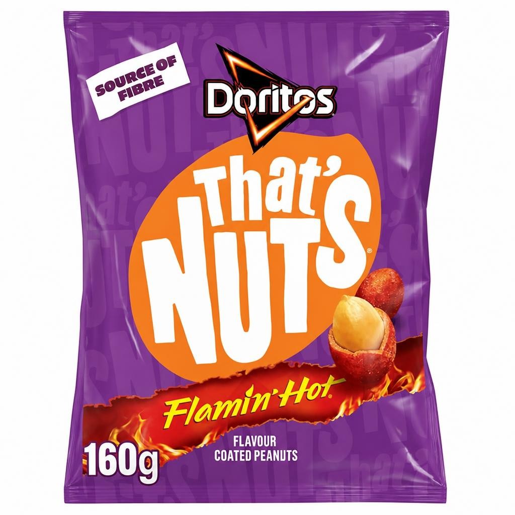 That's Nuts Doritos Flamin Hot Sharing Coated Peanuts 160g