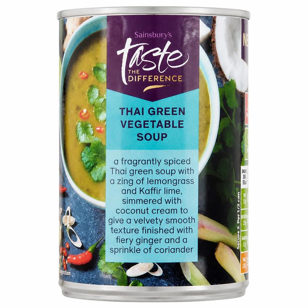 Sainsbury's Thai Green Vegetable Soup, Taste the Difference 380g