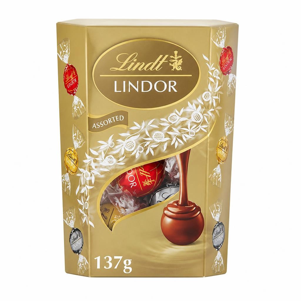 Lindt Lindor Assorted Chocolate Truffles Box 137g