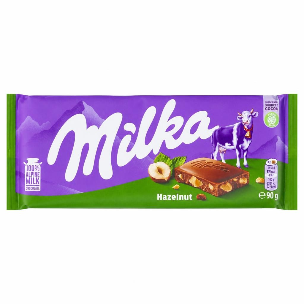 Milka Hazelnut Chocolate Bar 100g