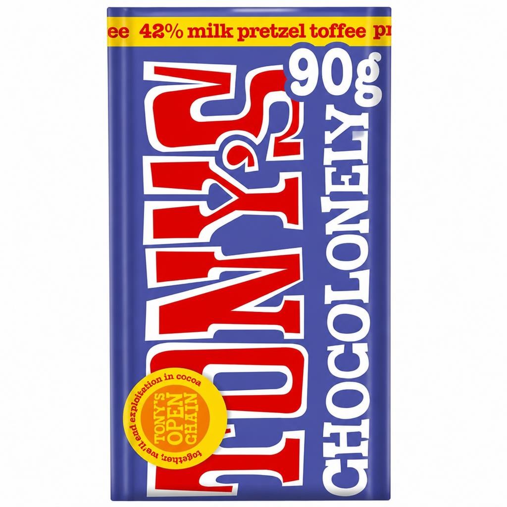 Tony's Chocolonely 42% Milk Pretzel Toffee 90g