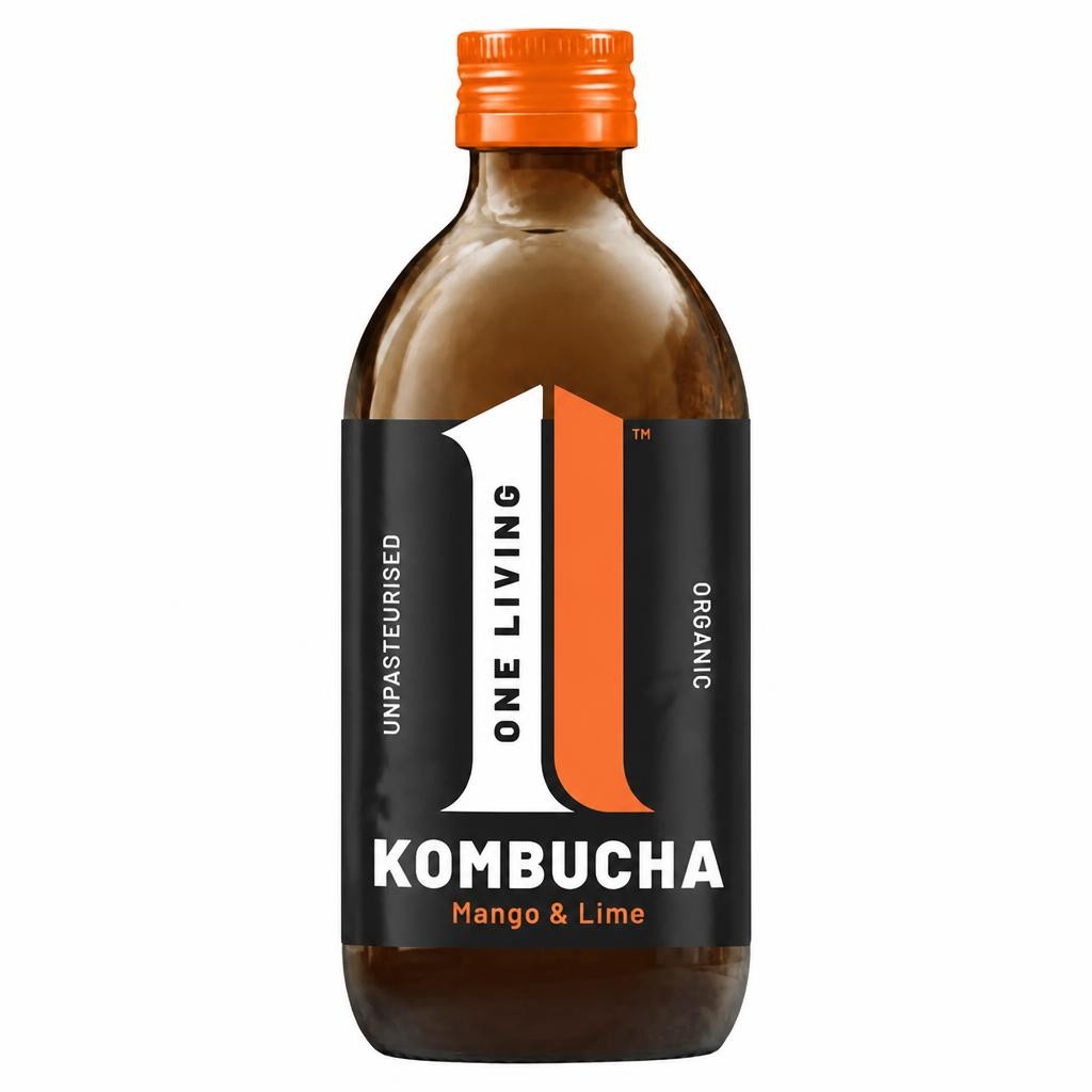One Living Organic Kombucha Mango & Lime 330ml