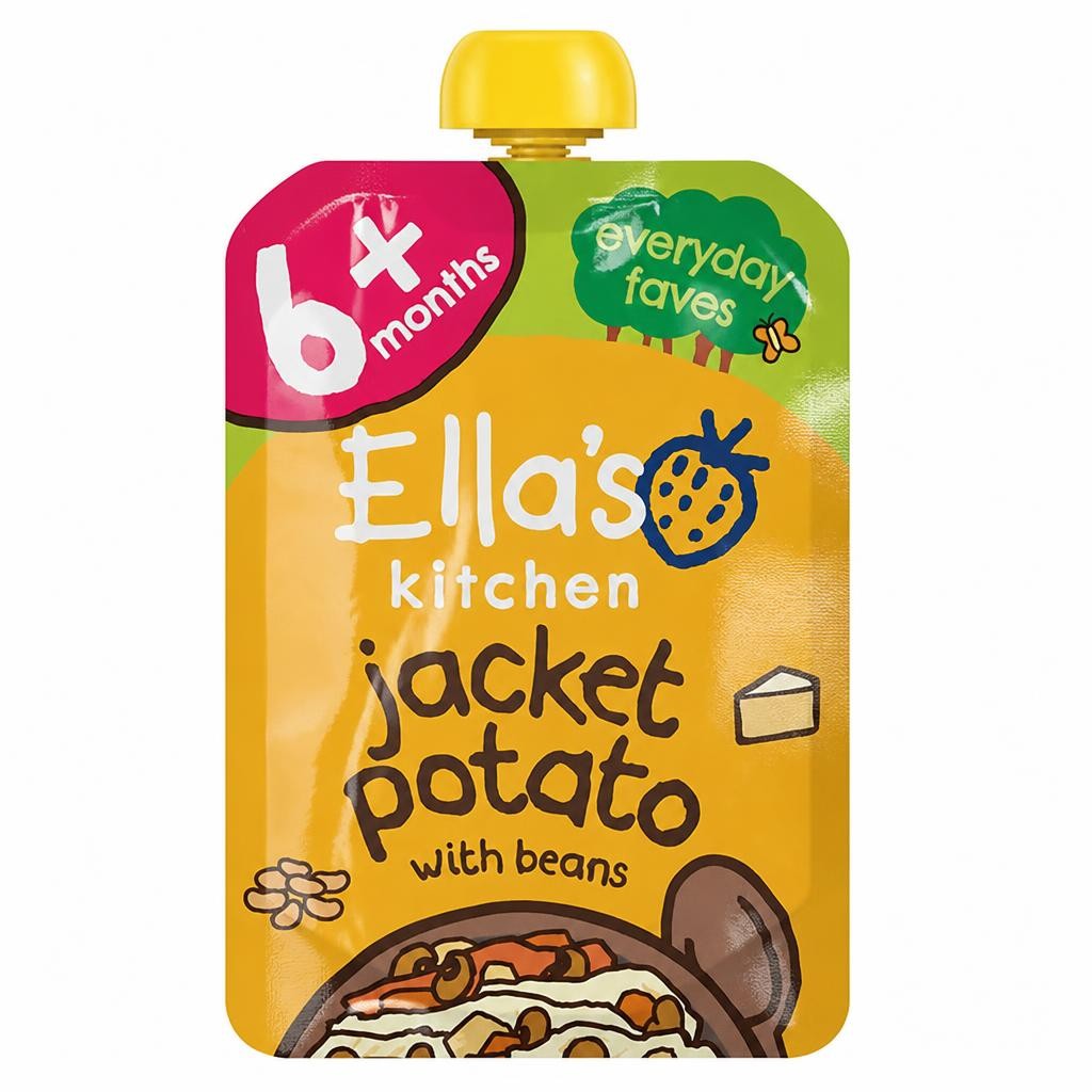 Ella's Kitchen Organic Jacket Potato, Beans & Cheese Baby Food Pouch 6+ Months 100g