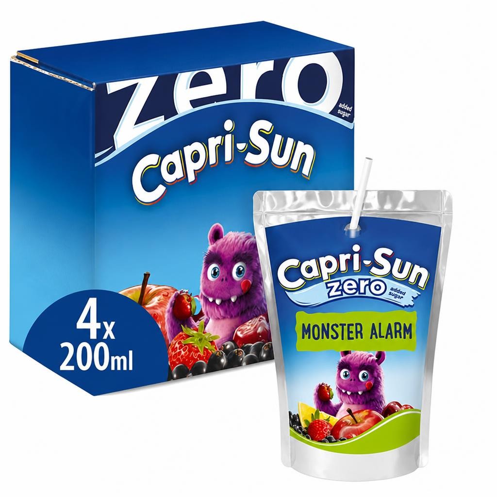 Capri-Sun Zero Monster Alarm Kids Juice Drink 4 x 200ml