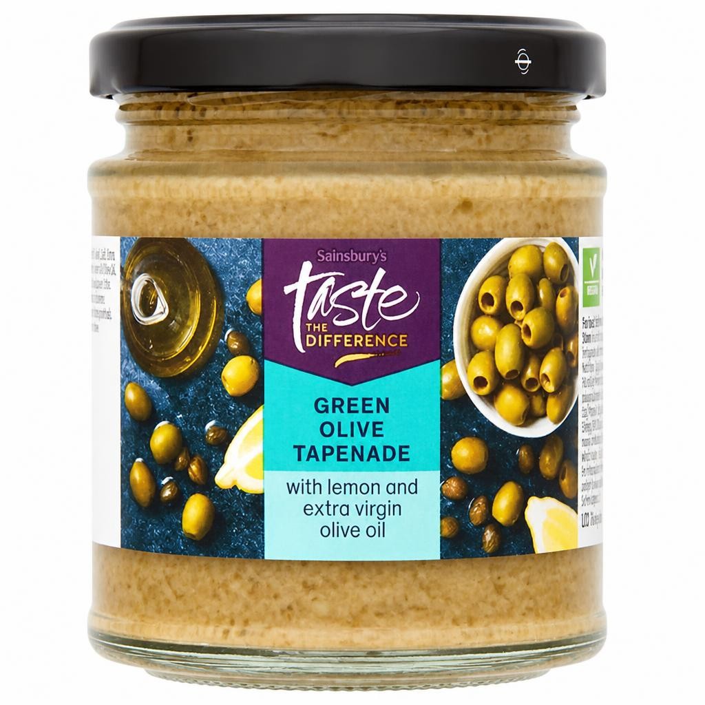 Sainsbury's Green Olive Tapenade with Lemon & Capers, Taste the Difference 170g