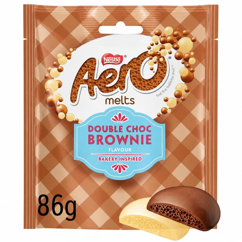 Aero Melts Double Chocolate Brownie Bag 86g