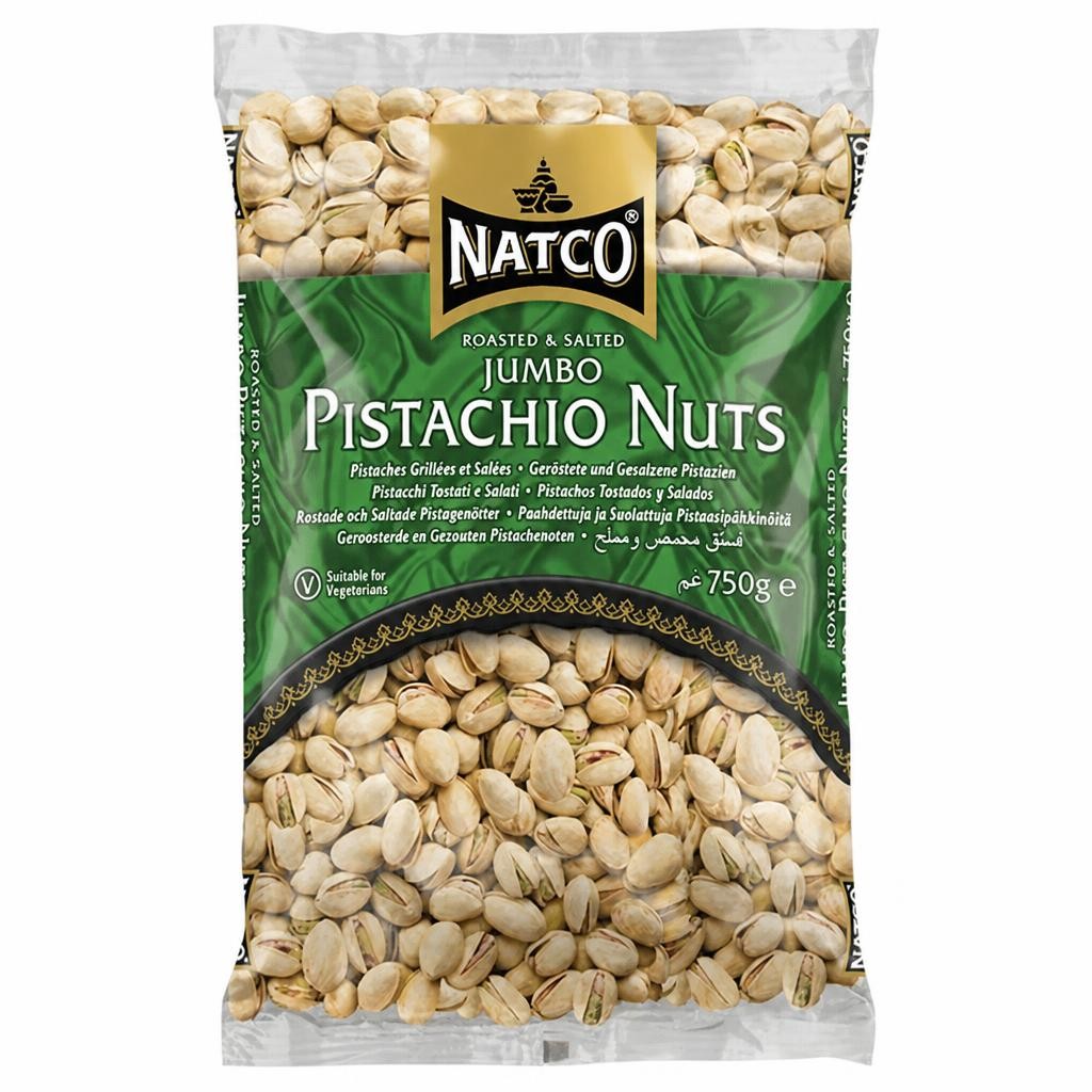 Natco Roasted & Salted Jumbo Pistachio Nuts 750g