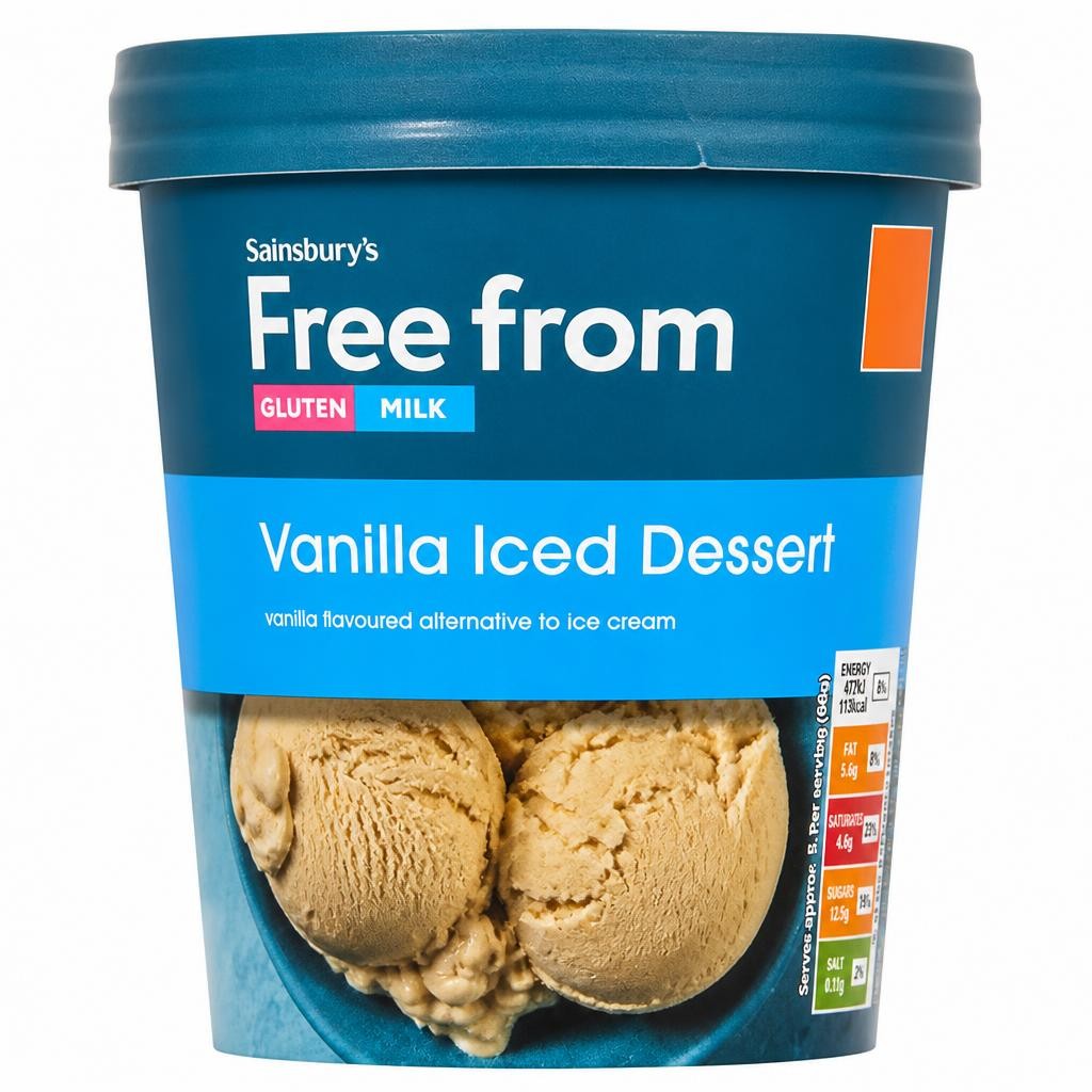 Sainsbury's Freefrom Iced Vanilla Dessert 330g