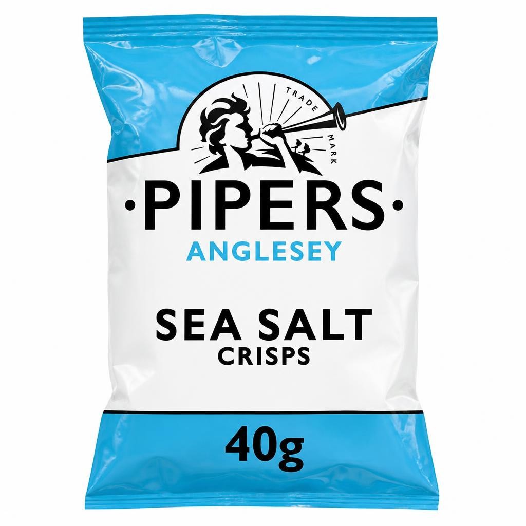Pipers Anglesey Sea Salt Crisps 40g