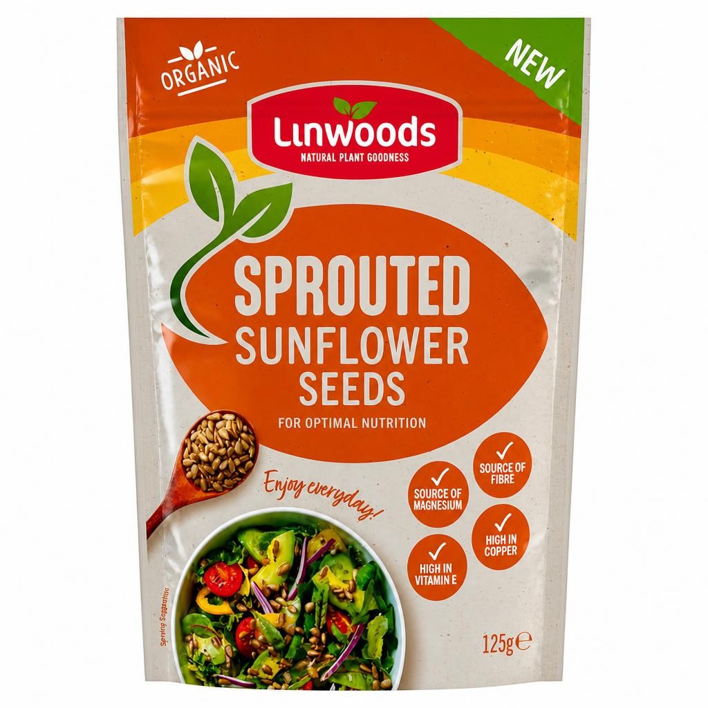 Linwoods Organic Sprouted Sunflower Seeds 125g