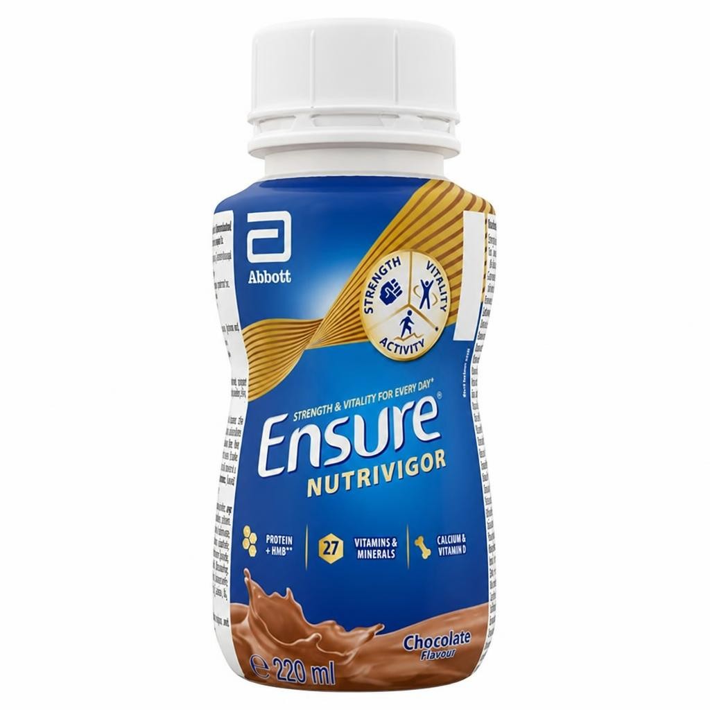Ensure Nutrivigor Chocolate Flavour Nutritional Ready to Drink Protein Shake 220ml