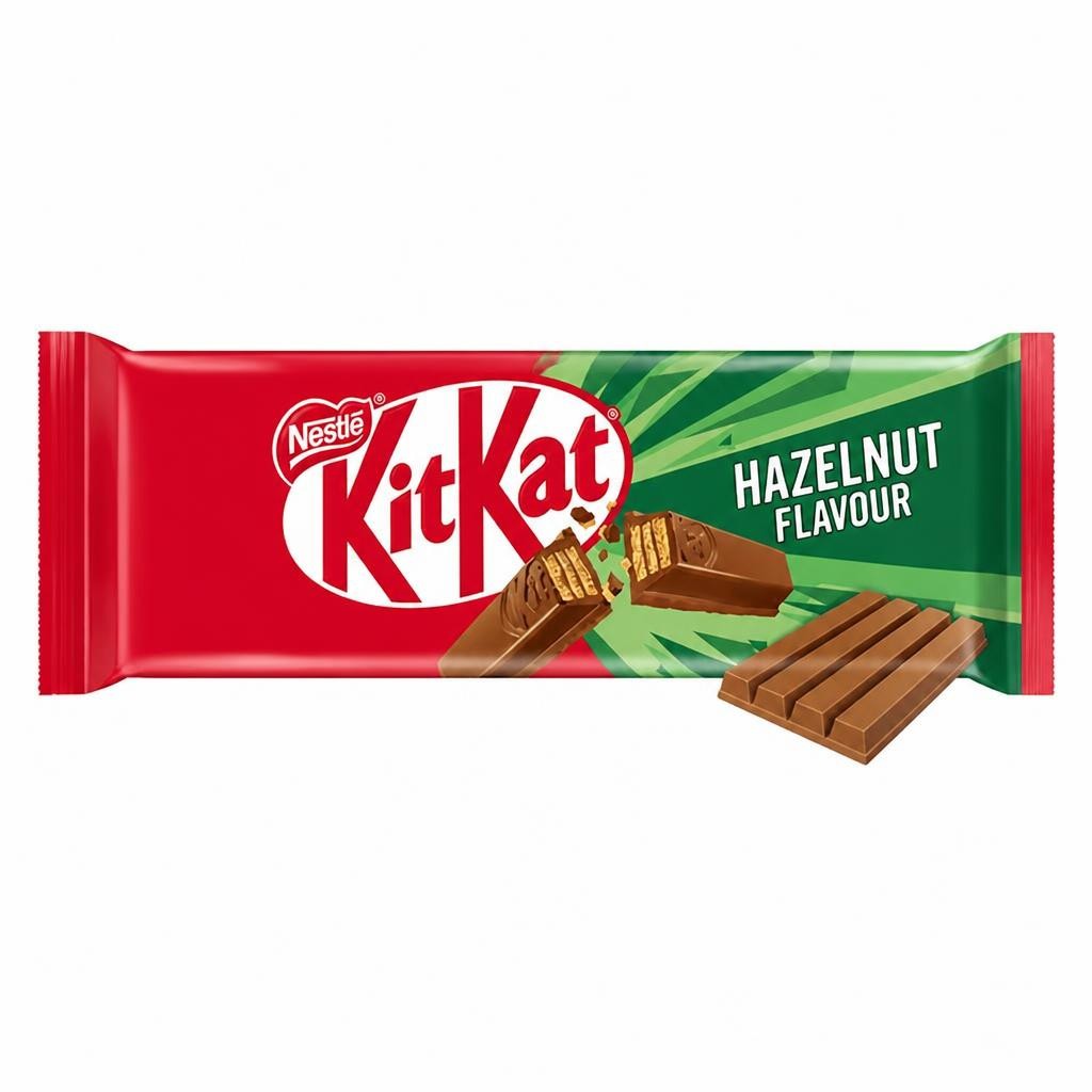 KitKat 4 Finger Hazelnut Chocolate Bar Multipack 4 x 41.5g