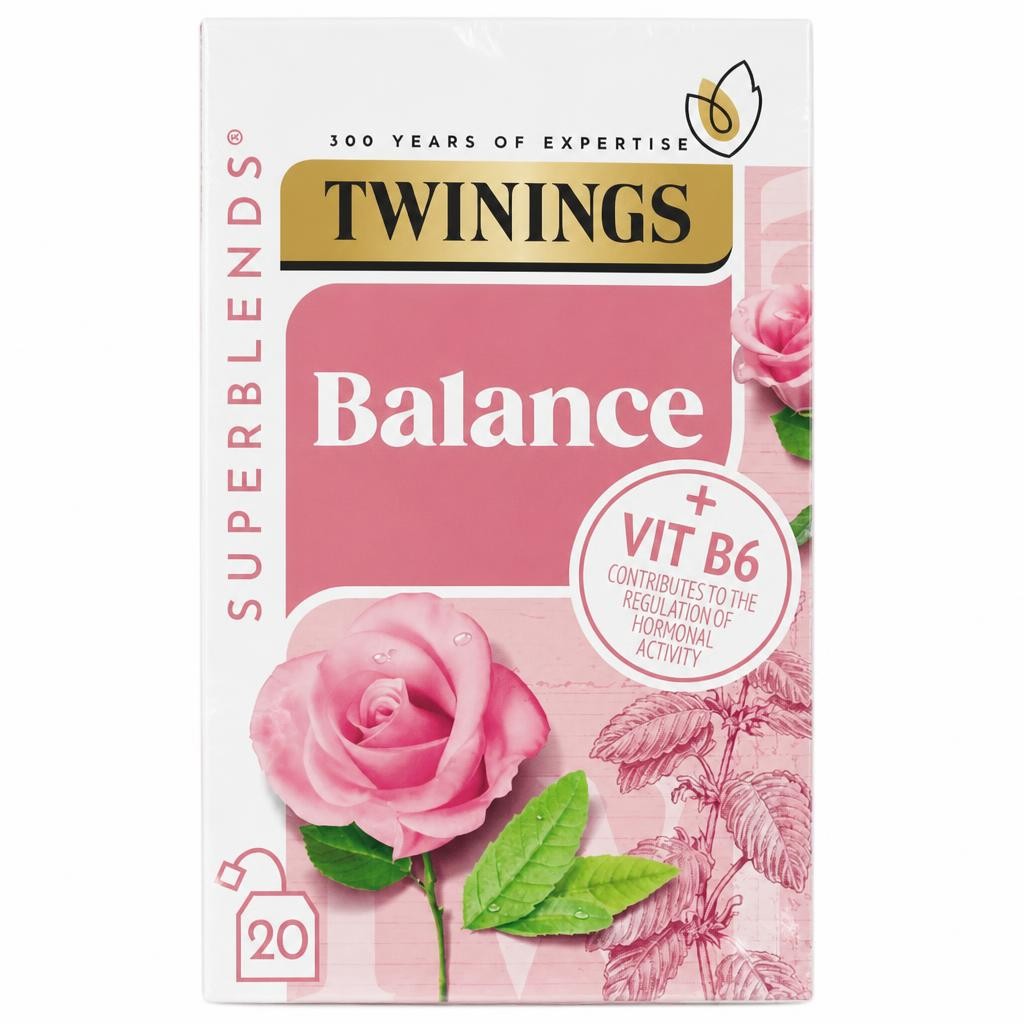 Twinings Superblends Balance Rose, Lemon Verbena & Lemon Balm Tea Bags 32g x20