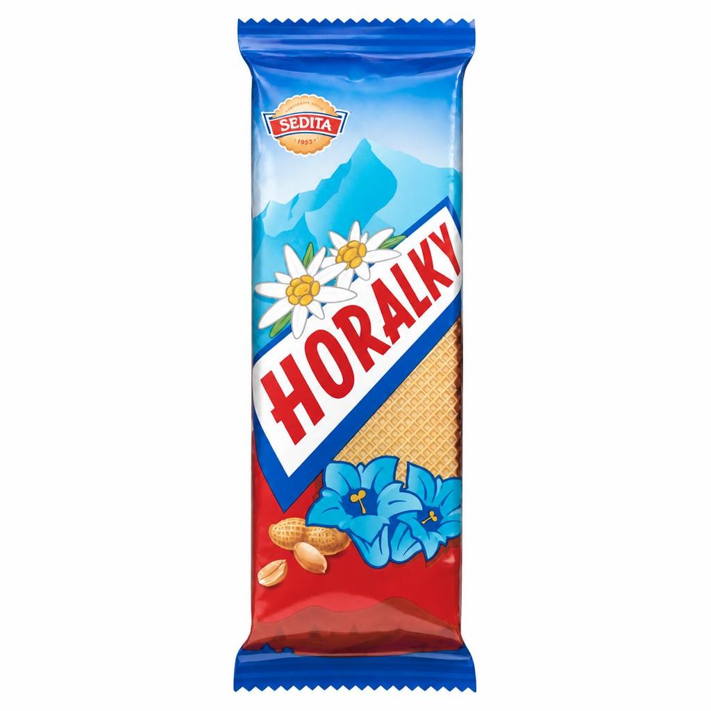 Horalky Wafers with Peanuts 50g